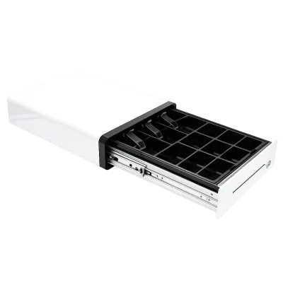 Z-POS CX330 hvit kontantskuff bakside og USB-tilkobling